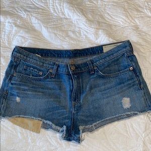 Rag & Bone Jean Short Shorts, Distressed